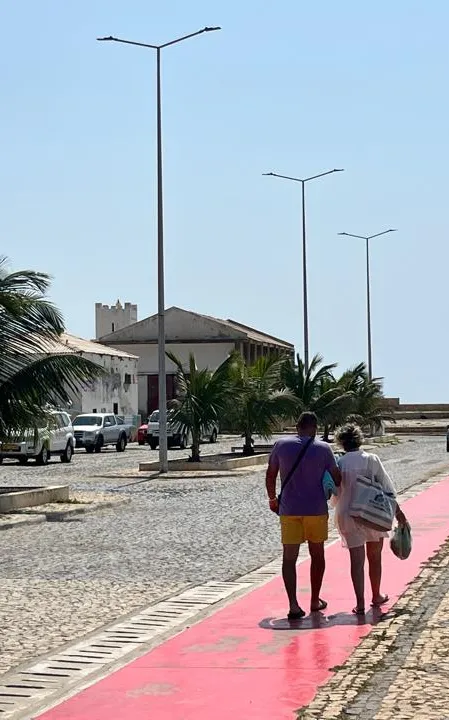 Seafront promenade in Vila do Maio