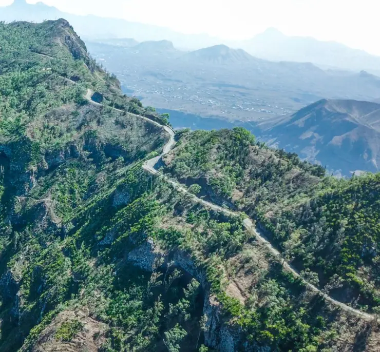 Mountain trail through Serra Malagueta Natural Park