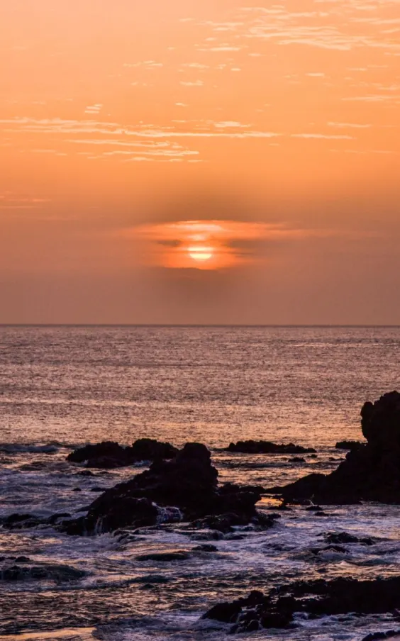 Sunset over the Atlantic from Santiago